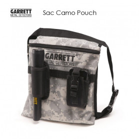 Sac Garrett Camo Pouch avec holster Pro Pointer II pour ranger vos trouvailles