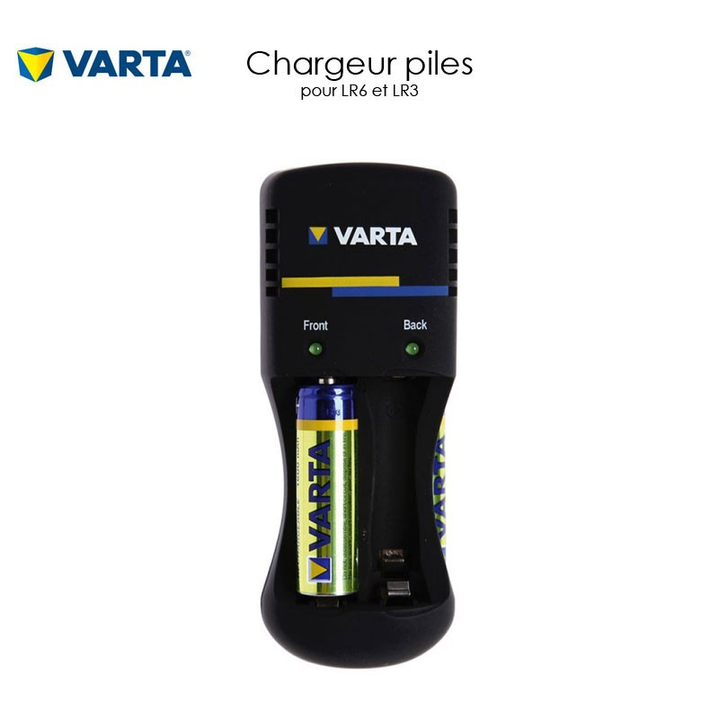 Chargeur piles Varta pour LR6 et LR3 spécial détection