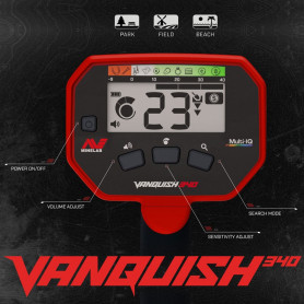 Écran de contrôles Vanquish 340