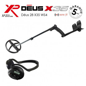 Détecteur de métaux xp déus 28 centimètres x35 casque ws4