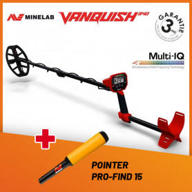 Pack Minelab Vanquish 340 + Pointer Pro Find 15