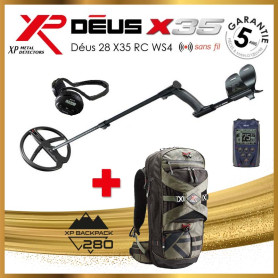 Détecteur de métaux XP Déus 28 X35 RC WS4 télécommande et casque