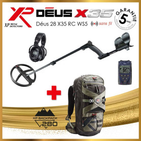 Détecteur de métaux XP Deus 28 X35 RC WS5 télécommande et casque