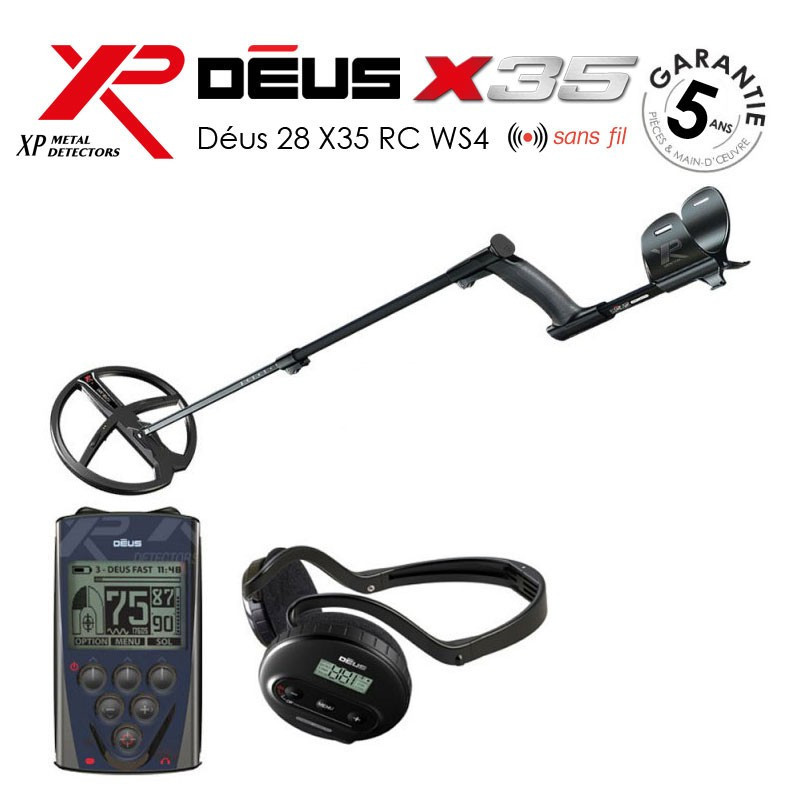 Le pack XP DEUS 28RC WS5 X35 : détecteur de métaux professionnel
