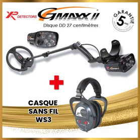 Détecteur XP GMaxx II disque 27 cm DD + casque WS3 offert