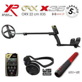 Détecteur de métaux XP ORX disque X35 22cm casque WSA et Mi-6