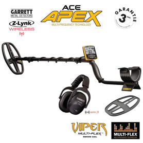 Pack Garrett Ace Apex disque Viper + casque sans-fil MS-3