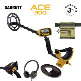 Pack Premium Garrett Ace 300i + sac à trouvailles tout terrain