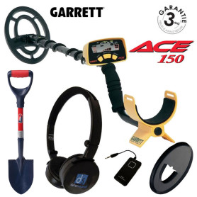 Détecteur Garrett ACE 150 protège disque, pelle et casque sans fil DetecSound