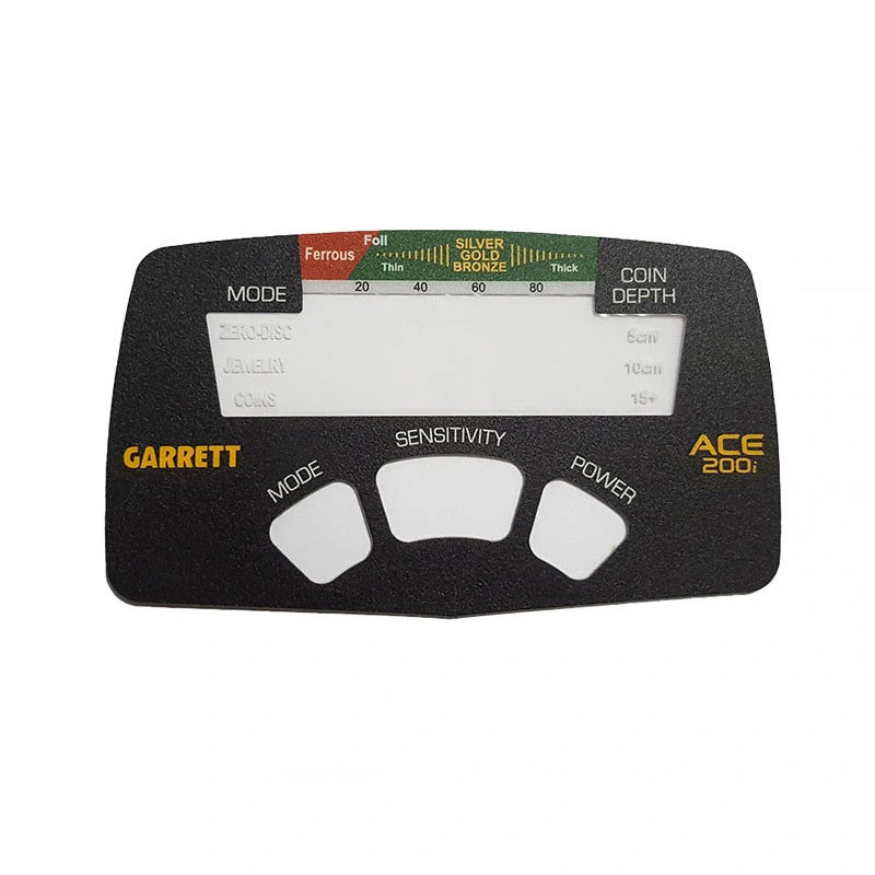 Autocollant de façade pour écran detecteur Garrett ACE 200i