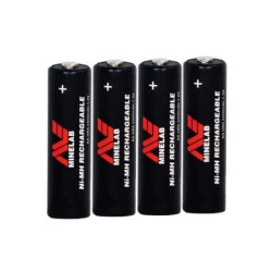 4 piles AA Minelab rechargeables