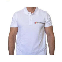 Polo blanc Detecteurs.fr