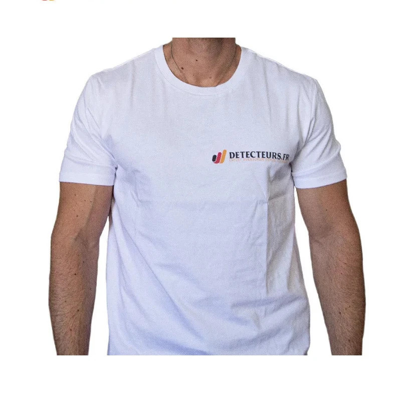 T-shirt blanc Detecteurs.fr