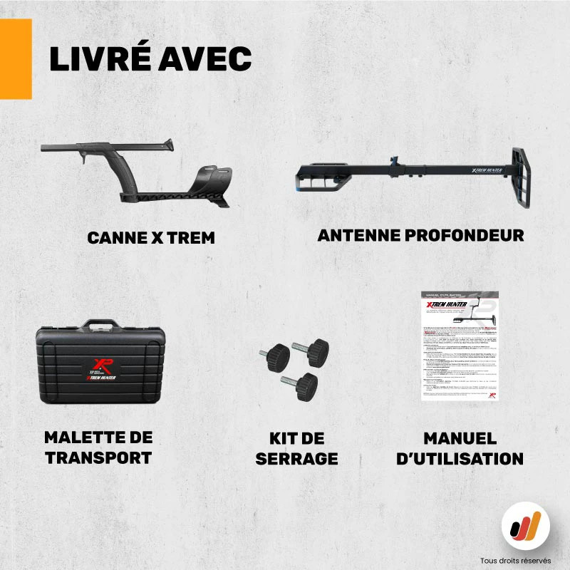 Antenne grande profondeur XP XTREM Hunter - Detecteurs.fr