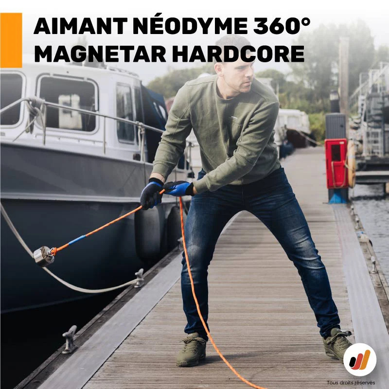Aimant néodyme 360° Magnetar Hardcore 600 kg