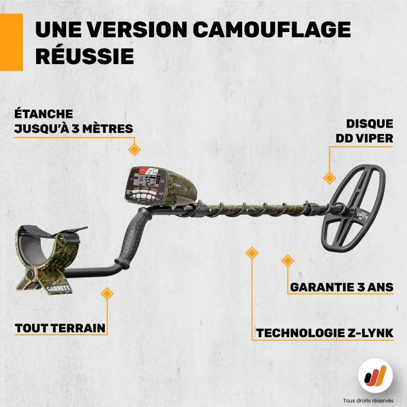 Détecteur AT Max disque Viper Camo édition Signature
