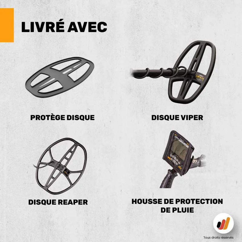 Pack Garrett Apex + disques Viper et Reaper
