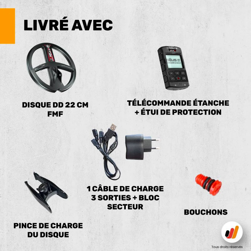 Détecteur XP Déus 2 22FMF RC - détection haute performance