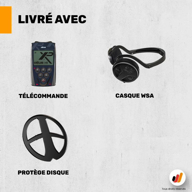 Pack XP Déus disque X35 22cm + télécommande + casque WSA