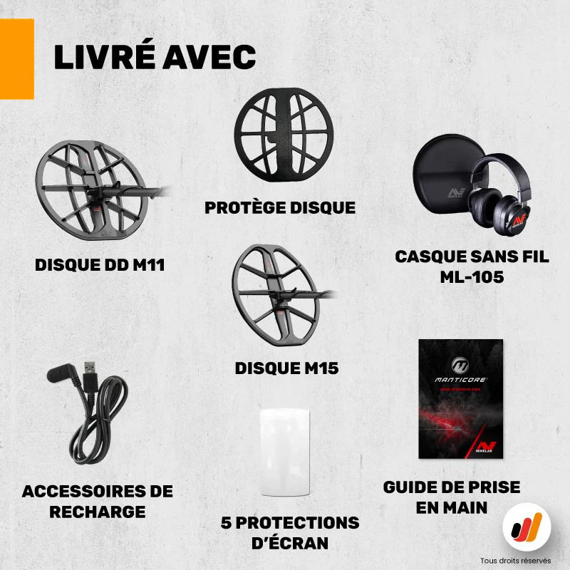 Minelab Manticore + disque M15 - Detecteurs.fr