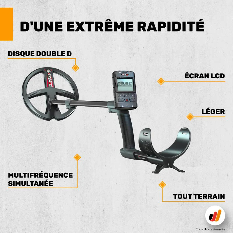 Détecteur de métaux XP Deus 2 FMF 22 RC WS6