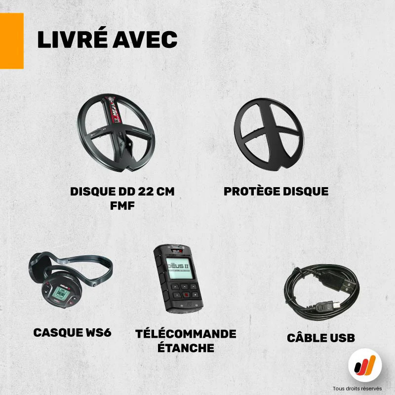 Détecteur de métaux XP Deus 2 FMF 22 RC WS6