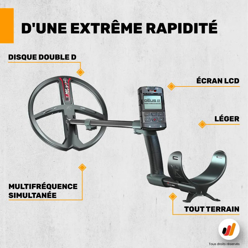 Détecteur de métaux XP Deus 2 FMF 28 RC WS6 MI-6