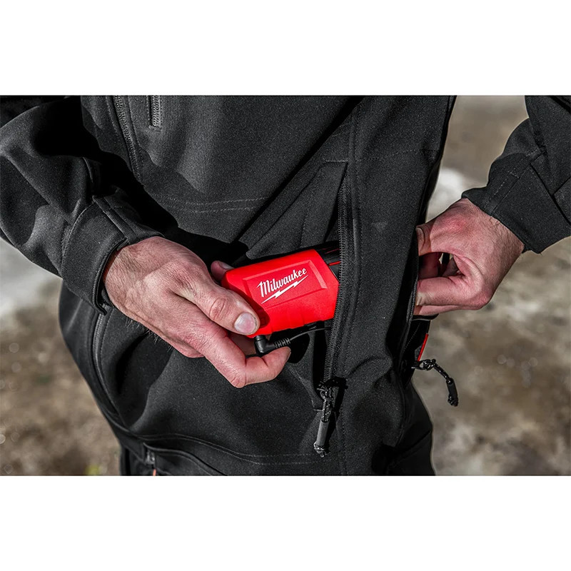 Blouson chauffant noir M12 avec NRJ 3Ah