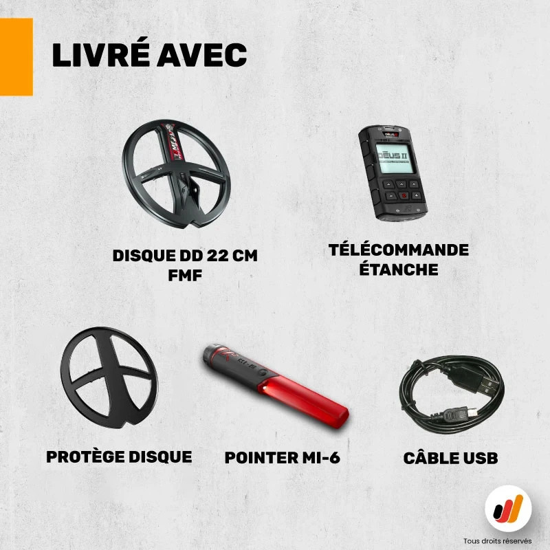 XP Déus 2 22FMF RC + pointer MI-6 - le pack profondeur