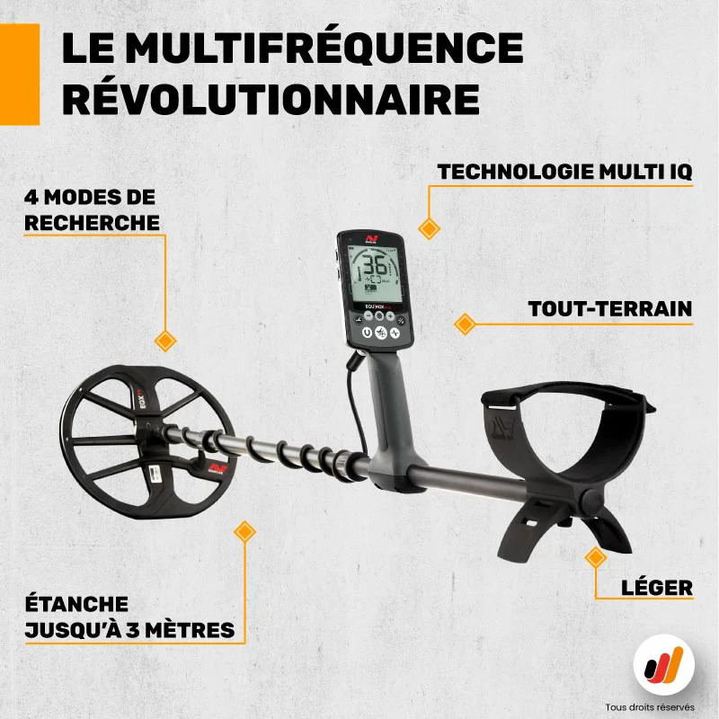 Minelab Equinox 800 + Pro-Find 35 - fiche technique
