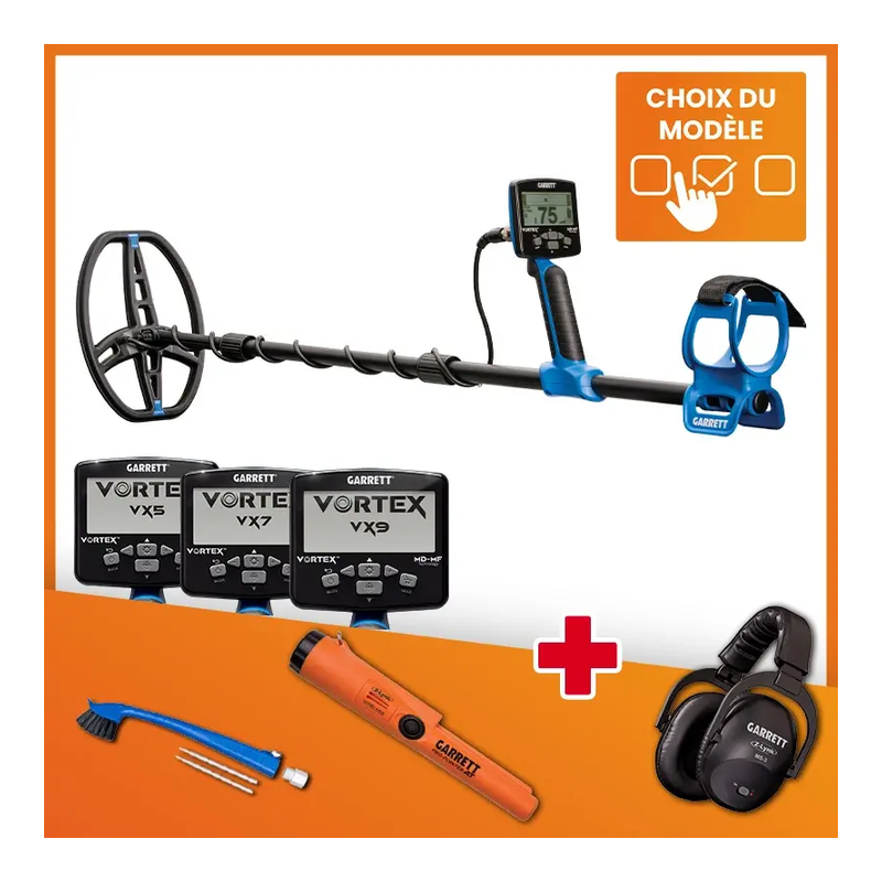 Pack Garrett Vortex + casque MS-3 Z-Lynk + pointer AT Z-Lynk
