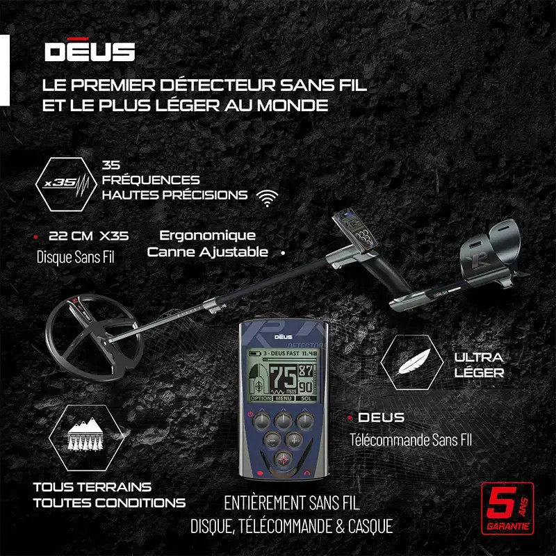 XP Déus disque X35 22cm  RC - un pack ultra complet