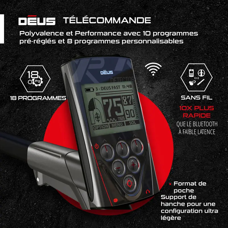 XP Deus 28cm X35 RC WS4 + disque 22 HF - pack 2 disques