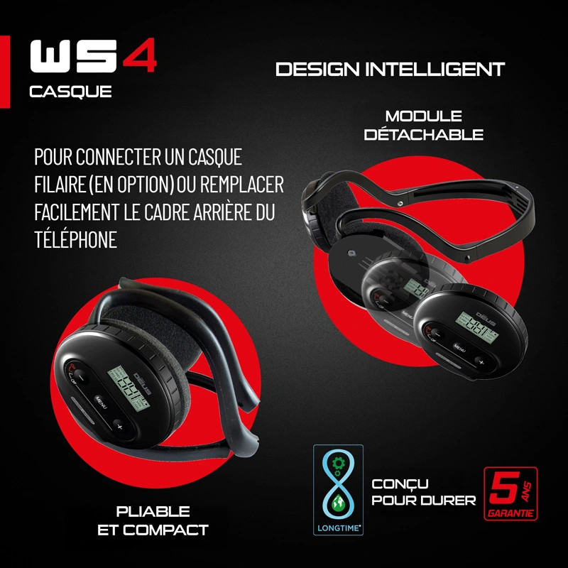 Casque XP WS4 audio sans fil pour Déus