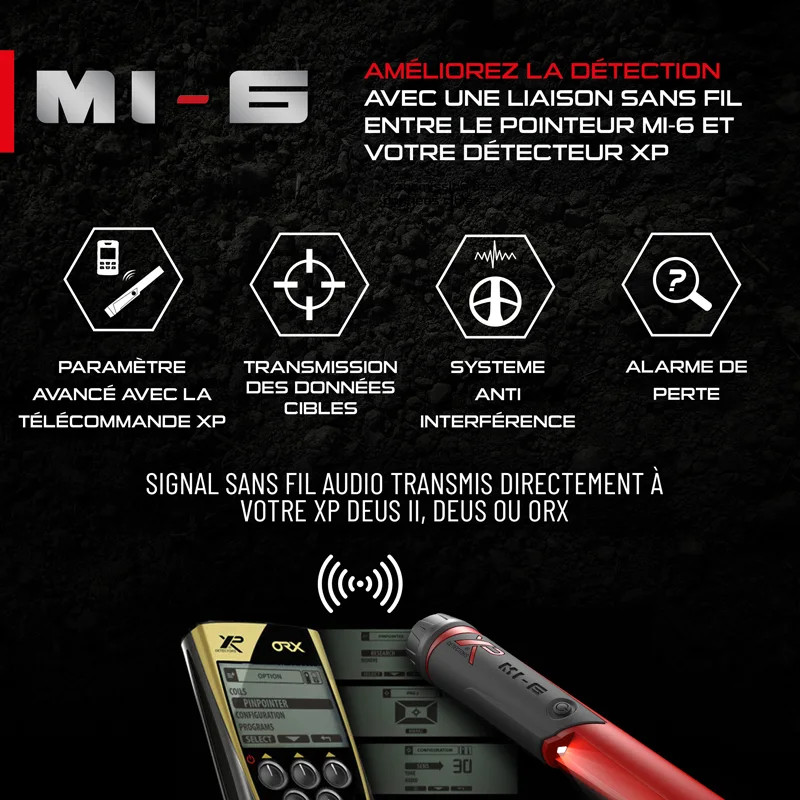 Pinpointer XP MI-6 - Detecteurs.fr