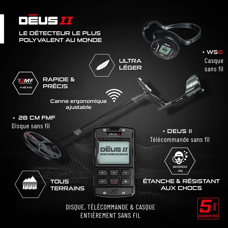 XP Déus 2 28FMF RC WS6 MI-6 - Le pack complet ultime