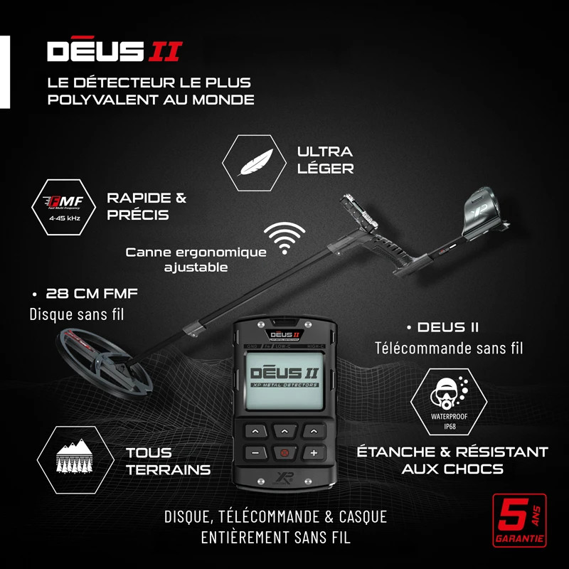 XP Déus 2 28FMF RC + pointer MI-6 - Un pack spécial  profondeur