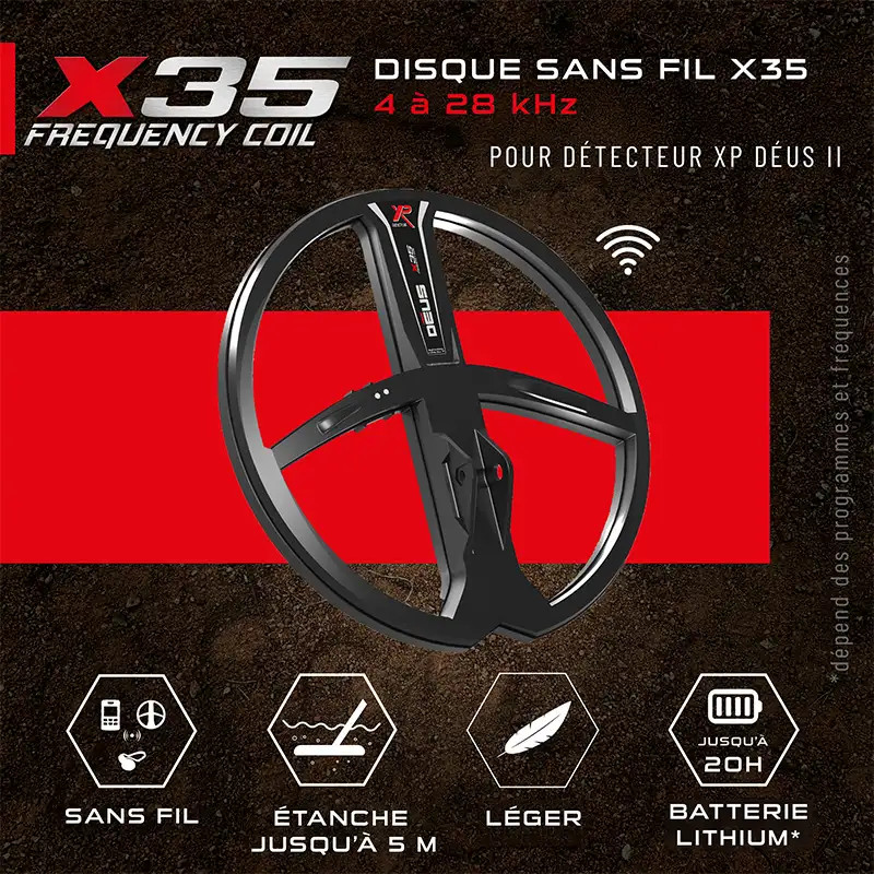 Disque XP Deus X35 28 centimètres