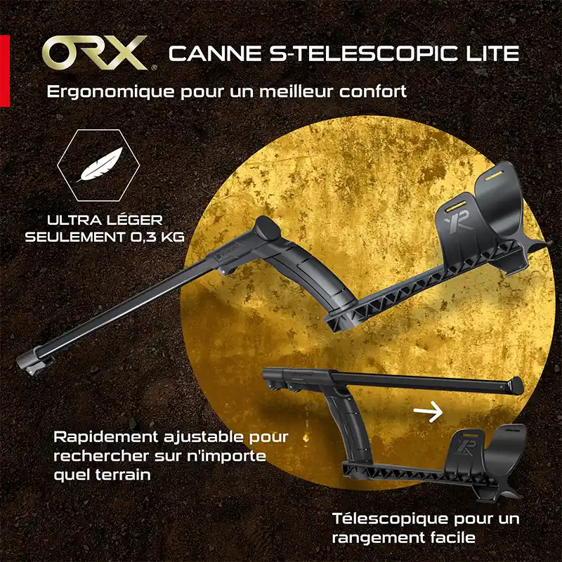 XP ORX - 22 cm HF Détecteur de métaux léger