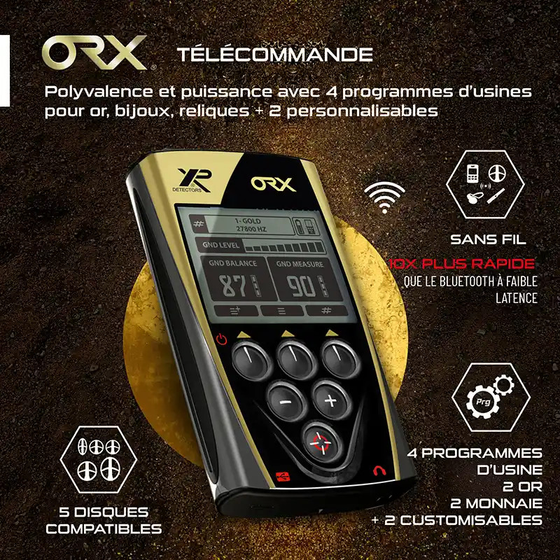 XP ORX - 22 cm HF Détecteur de métaux léger