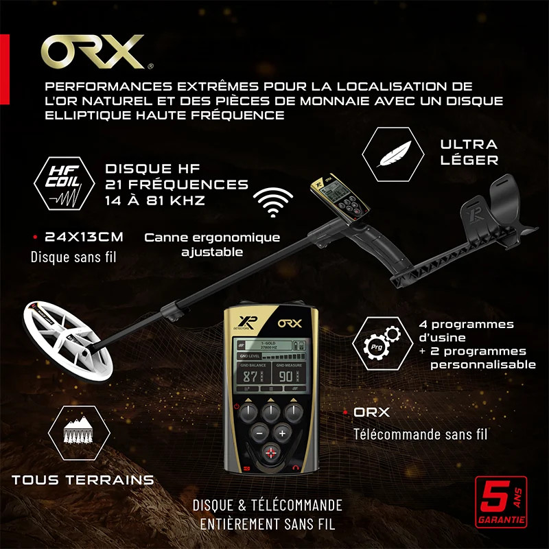 XP ORX 24x13cm HF + pointer XP MI-6 + casque filaire