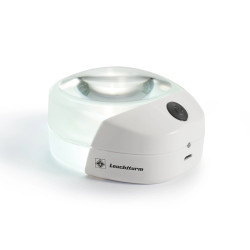 Loupe à fond clair avec éclairage LED
