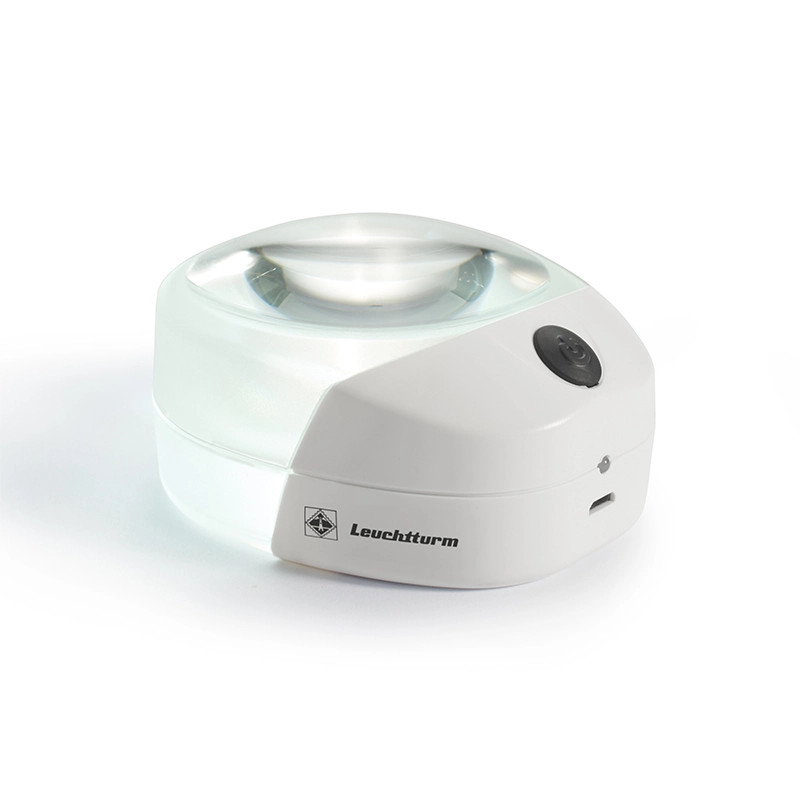 Loupe à fond clair avec éclairage LED