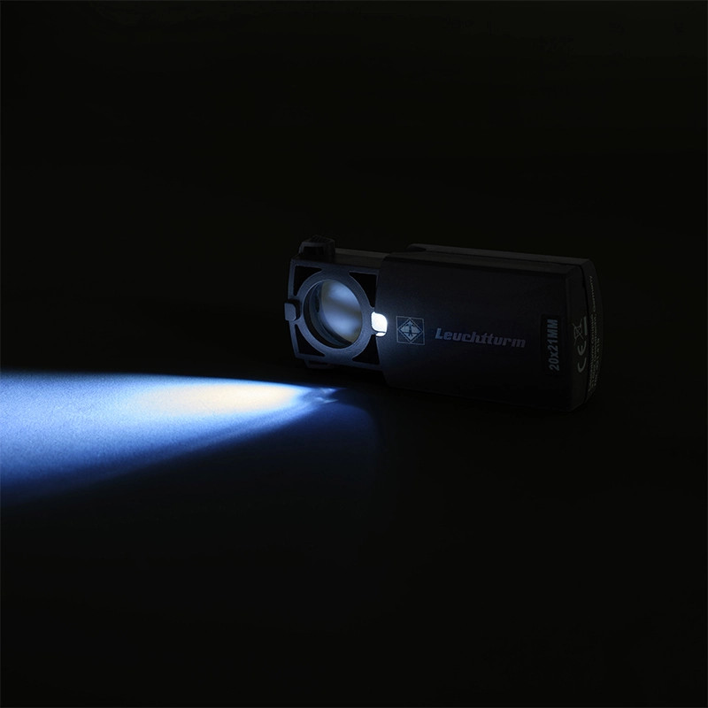 Loupe de poche lumineuse 20x Leuchtturm – Détection & trésors