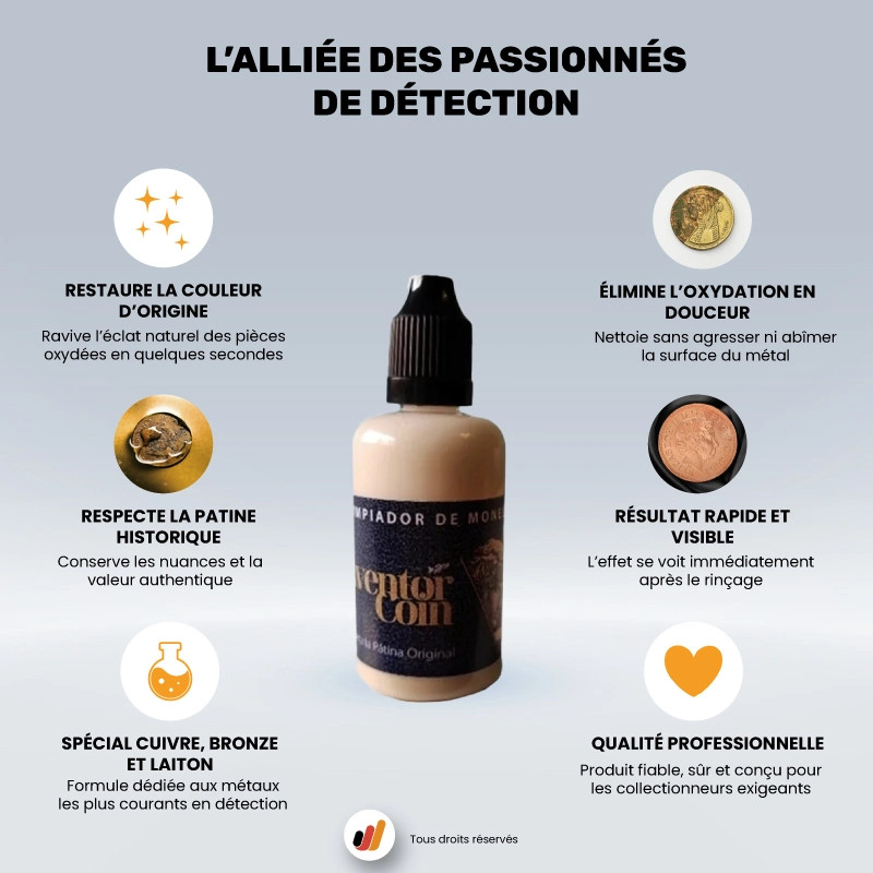 Nettoyant cuivre/bronze Aventor Coin | Préservez vos monnaies