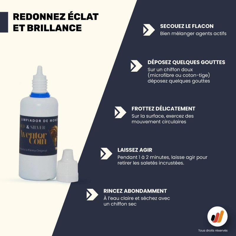 Nettoyant or/argent Aventor Coin – Redonnez éclat à vos trouvailles