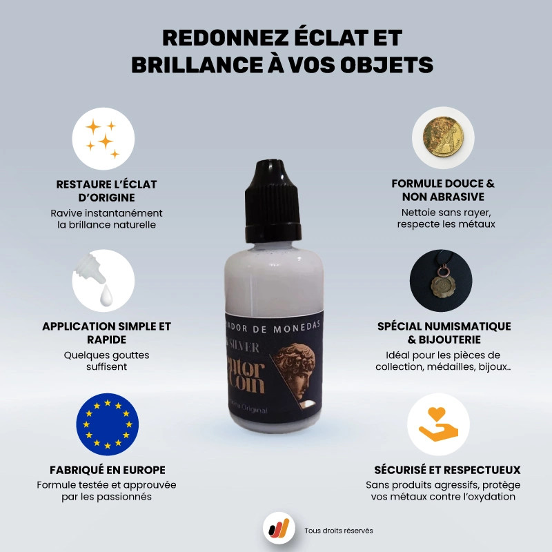 Nettoyant or/argent Aventor Coin – Redonnez éclat à vos trouvailles