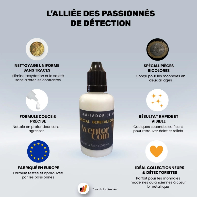 Nettoyant pièces bimétalliques Aventor Coin | Detecteurs.fr