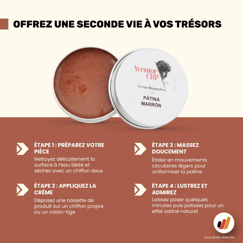 Sublimez vos trouvailles : crème CRP patine marron Aventor Coin