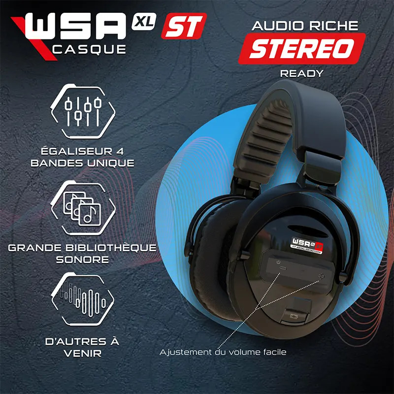 Casque XP WSA XL ST : sans fil intégral Déus 2 | Detecteurs.fr